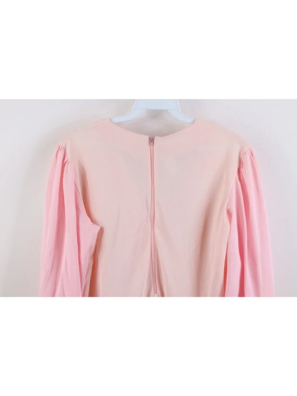 Vintage 70s Streetwear Womens Large Sheer Balloon Sleeve Snap Crotch Shirt USA - Picture 14 of 15
